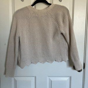 Lauren Conrad Sweater Button Blouse Cardigan Beige/Tan Size XS